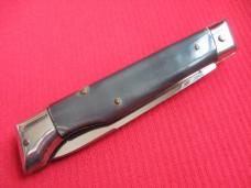 Vintage Italian INDIANA 8" Slant Bolster HORN Switchblade Knife
