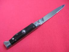 Vintage Italian INDIANA 8" Slant Bolster HORN Switchblade Knife