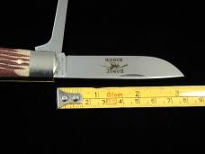 Great Eastern Cutlery GEC Stained Jigged Muslin Micarta Range Rider Hoofpick Knife 725224HP
