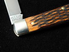 Great Eastern Cutlery GEC Jigged Brazilian Cherry Wood Beaver Tail Jack Knife 394124 NIT Made In USA
