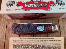 Winchester Mountain Man Trapper Buffalo Shield Series Burnt Orange Winchester Jigged Bone 1996