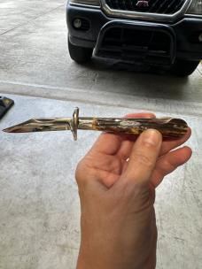 Kabar Vintage 1173 Stag Swing Guard Lock Back Knife. Very Nice!