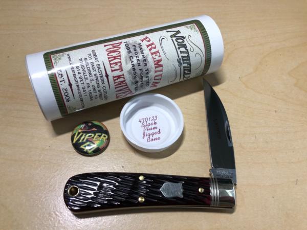 Great Eastern Cutlery Northfield Black Plum Jigged Bone 470123 Great Eastern Cutlery Northfield Black Plum Jigged Bone 470123