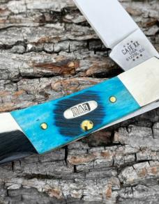 CASE XX ** 2024 FATHER'S DAY CARIBBEAN BLUE SAWCUT JIG SMALL LOCKBACK