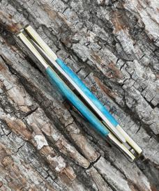 CASE XX ** 2024 FATHER'S DAY CARIBBEAN BLUE SAWCUT JIG SMALL LOCKBACK