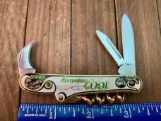 Hen and Rooster Sommelier Knife 160th Anniversary Cloisonne’ Artwork Stan Hope Lens
