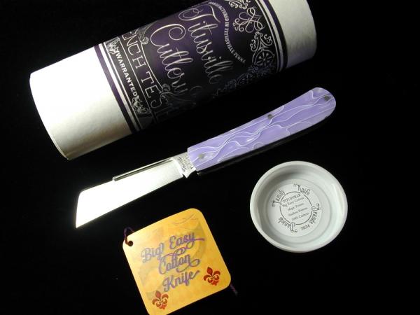 Titusville Cutlery 2024 Magic Potion Acrylic Big Easy Shadow Cotton Knife Rare 1 of 30 COA USA Made