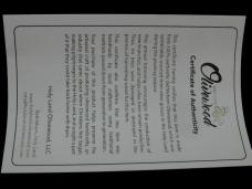 Tuna Valley Cutlery Bethlehem Holy Land Olivewood Barlow Knife Super Rare 1 of 60 COA USA Made