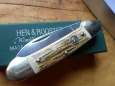 Hen & Rooster Bertram Stag German Canoe Knife 