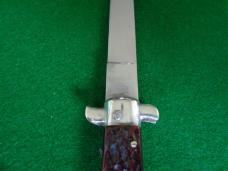 RARE c.1960's VIRGINIA INOX PATENT 96847 DERBY Bolster Jigged BONE Auto