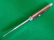 RARE c.1960's VIRGINIA INOX PATENT 96847 DERBY Bolster Jigged BONE Auto