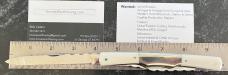 Beautiful Graham Clayton Digby's Kelham Island Large Ivory 2 Blade Folding Knife, Sheffield England