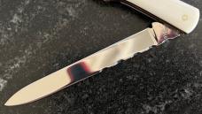 Beautiful Graham Clayton Digby's Kelham Island Large Ivory 2 Blade Folding Knife, Sheffield England