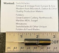 Rare Miniature Ackermannchen Switchblade Knife, INOX Over Patent, By Donimo Mazzoli In Italy 