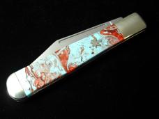 Weed & Co. 2021 Pantina Acrylic 1st Year Hunter Knife 1 of 3 Cooper Cutlery 7100P USA Made
