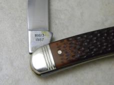 Remington UMC USA 1987 Bone R1613 "The Fisherman" Bullet Toothpick Knife in Box