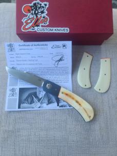 Johan Ellis Igwe.Lanny..4",Warthog Tusk Ivory with Titanium bolsters .. titanium hardware... .Rwl34 