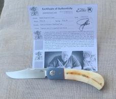 Johan Ellis Igwe.Lanny..4",Warthog Tusk Ivory with Titanium bolsters .. titanium hardware... .Rwl34 