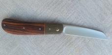 JD ELLIS swayback...ironwood scales..micarta bolsters...Rwl34..4" clsd...titanium hardware...swag