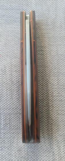 JD ELLIS swayback...ironwood scales..micarta bolsters...Rwl34..4" clsd...titanium hardware...swag