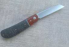 JD ELLIS swayback..oreo shadetree scales ..micarta bolsters...Rwl34..4"..titanium hardware...swag