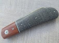 JD ELLIS swayback..oreo shadetree scales ..micarta bolsters...Rwl34..4"..titanium hardware...swag