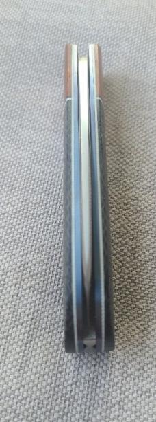 JD ELLIS swayback..oreo shadetree scales ..micarta bolsters...Rwl34..4"..titanium hardware...swag