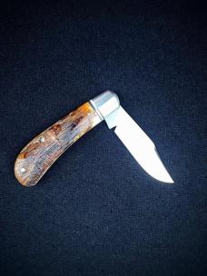 Bobby Toole Bark Mammoth Ivory Lanny Clip..Cpm154...4 closed...integral fluted bolsters..coa & pouch