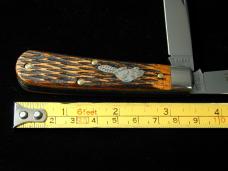 Great Eastern Cutlery GEC Jigged Brazilian Cherry Wood Beaver Tail Horse Rancher Knife 391224 NIT