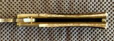 Vintage Parker Mini Balisong Butterfly Knife, Improved Elk Horn Handle, Japan, Unused 