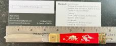 Rare Dagger Blade Bullfighter Lever Lock Switchblade Knife, Marked Japan