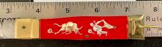 Rare Dagger Blade Bullfighter Lever Lock Switchblade Knife, Marked Japan