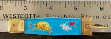 Rare Small Blue Handle Mexico Bullfighter Lever Lock Switchblade Knife, Japan, Used