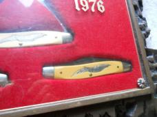 SCHRADE AMERICAN EAGLE KNIFE DISPLAY 1776-1976 VINTAGE