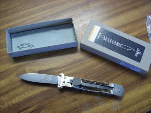 Hubertus Knife Shellpuller Patronenzieher Solingen Germany Stag/Antler Large Size 11 UNUSED NIB.