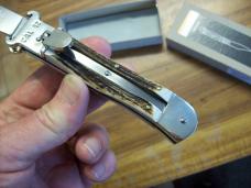 Hubertus Knife Shellpuller Patronenzieher Solingen Germany Stag/Antler Large Size 11 UNUSED NIB.