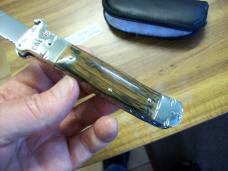 Hubertus Knife Shellpuller Patronenzieher Mastadon Ivory 1 of 1 Solingen Size 11 Vessella UNUSED!