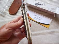 A.G.A. Campolin "The Sicilian" 12" Fighting Knife Maniago, Italy Genuine Stag/Antler UNUSED NIB.