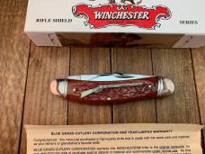 Winchester 4 Blade Sowbelly Stockman Rifle Shield Series Burnt Orange Winchester Jigged Bone 1998