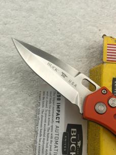 Buck Impact Push Button Automatic Knife 0898ORS New In Box Made In USA Discontinued
