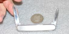 Rodgers No. 6 Norfolk St. Sheffield England Stainless 3 1/4" Closed Cutlers To His Magestyis Magisty