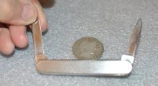 Rodgers No. 6 Norfolk St. Sheffield England Stainless 3 1/4" Closed Cutlers To His Magestyis Magisty