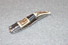 Navaja J.J. Martinez Santa Cruz Spain Mint Mirror Polish Stag 3 3/4" Closed