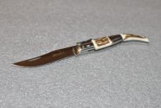 Navaja J.J. Martinez Santa Cruz Spain Mint Mirror Polish Stag 3 3/4" Closed