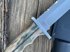BUCK CUSTOM 124 FRONTIERSMAN CUSTOM LEROY REMER MAMMOTH IVORY