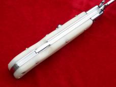 New 9" Roma style Swinguard Switchblade knife Ivory handles II