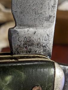 Catskill Knife Company Green Handle Trapper