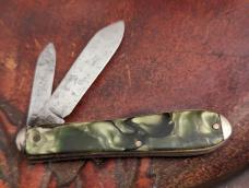 Catskill Knife Company Green Handle Trapper