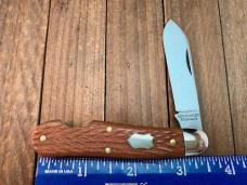 Great Eastern Cutlery Tidioute #56 Easy Open Dog Leg Jack Jigged Natural Linen Micarta 2023