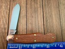 Great Eastern Cutlery Tidioute #56 Easy Open Dog Leg Jack Jigged Natural Linen Micarta 2023